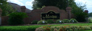 Mentone Gainesville FL entrance sign