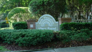 Haile Plantation Albury Round neighborhood sign