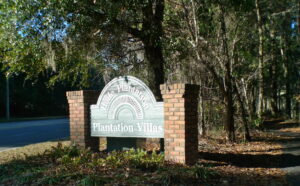 Haile Plantation Villas neighborhood sign