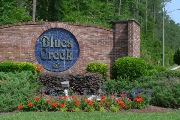 Blues Creek neighborhood sign Gainesville FL