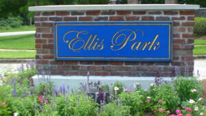 Ellis Park neighborhood sign