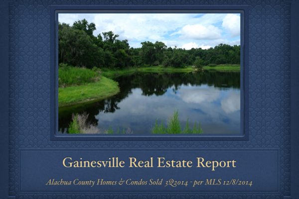 Gainesville real estate market report 3Q2014
