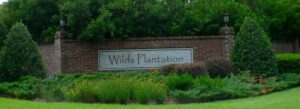 Wilds Plantation Gainesville FL neighborhood sign